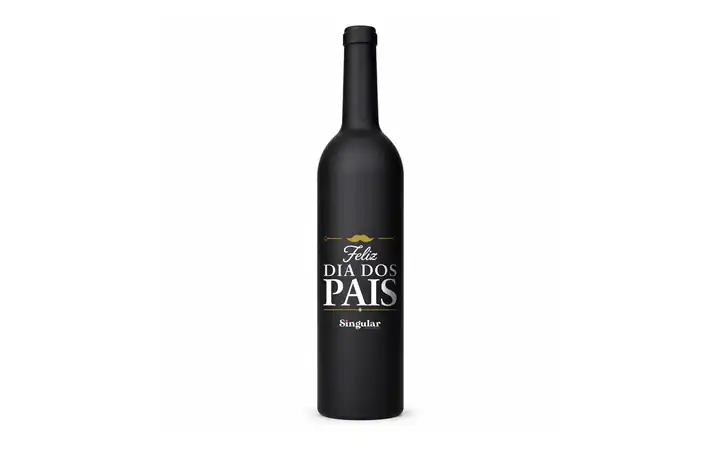 Kit vinho de cinco peças em estojo formato garrafa