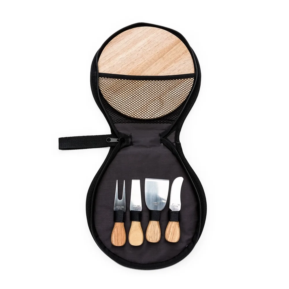 Kit Queijos com Tábua de Bambu