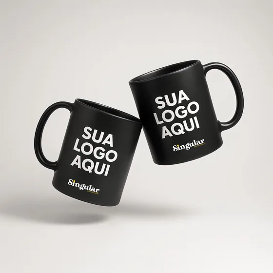 Canecas pretas personalizadas