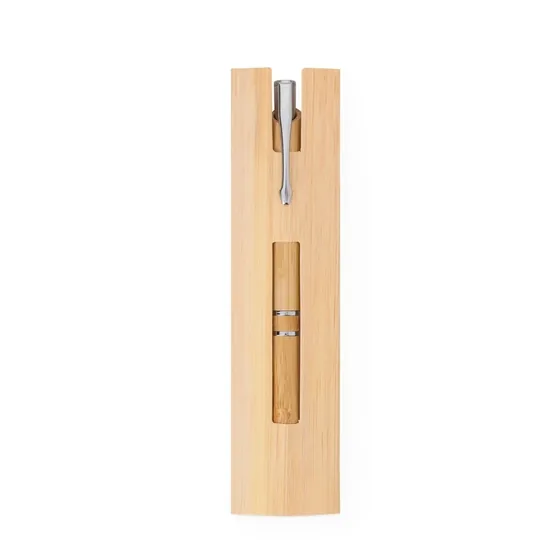 Caneta de Bambu com Estojo